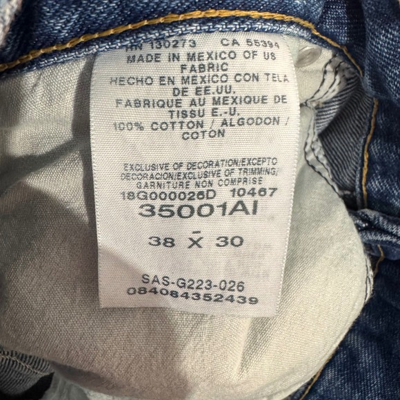 Wrangler Cowboy Cut Jeans Mens 36x30 35001AI Western Straight Leg Blue‎ Denim - Picture 4 of 9